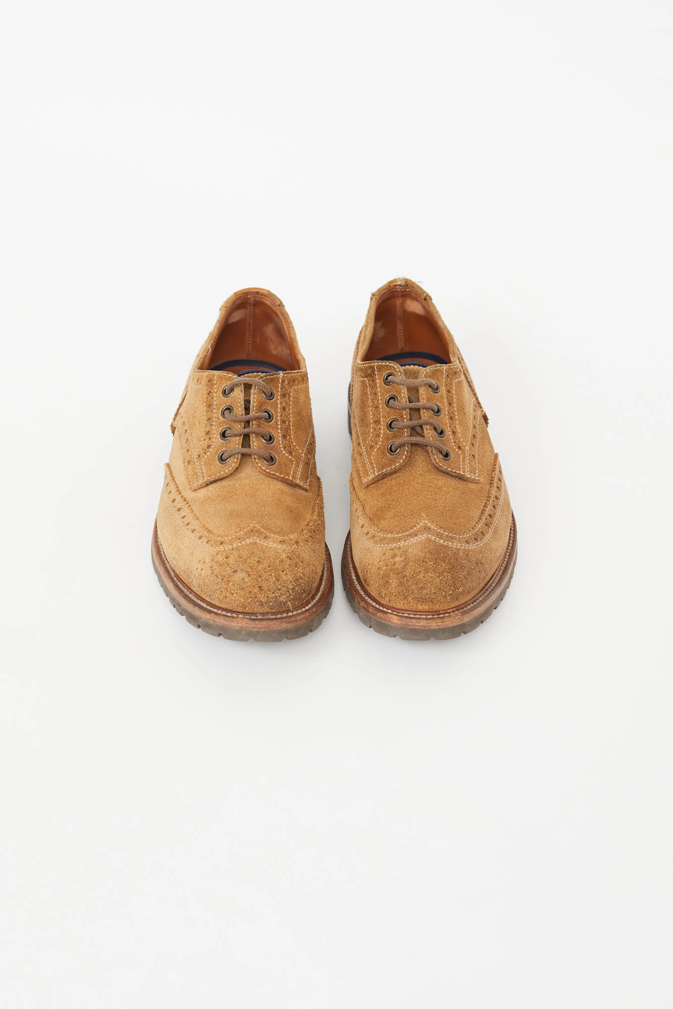 Brown Suede Brogue Oxford