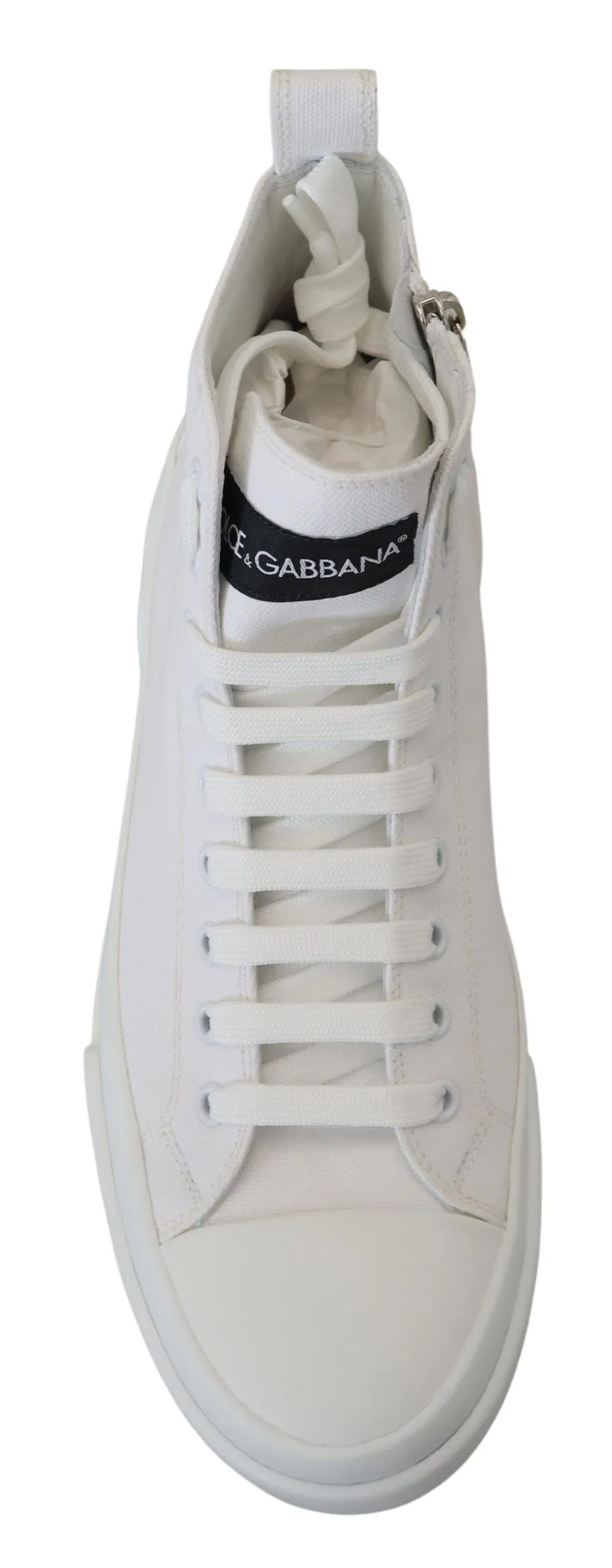 Dolce & Gabbana Elegant High Top Canvas Sneakers