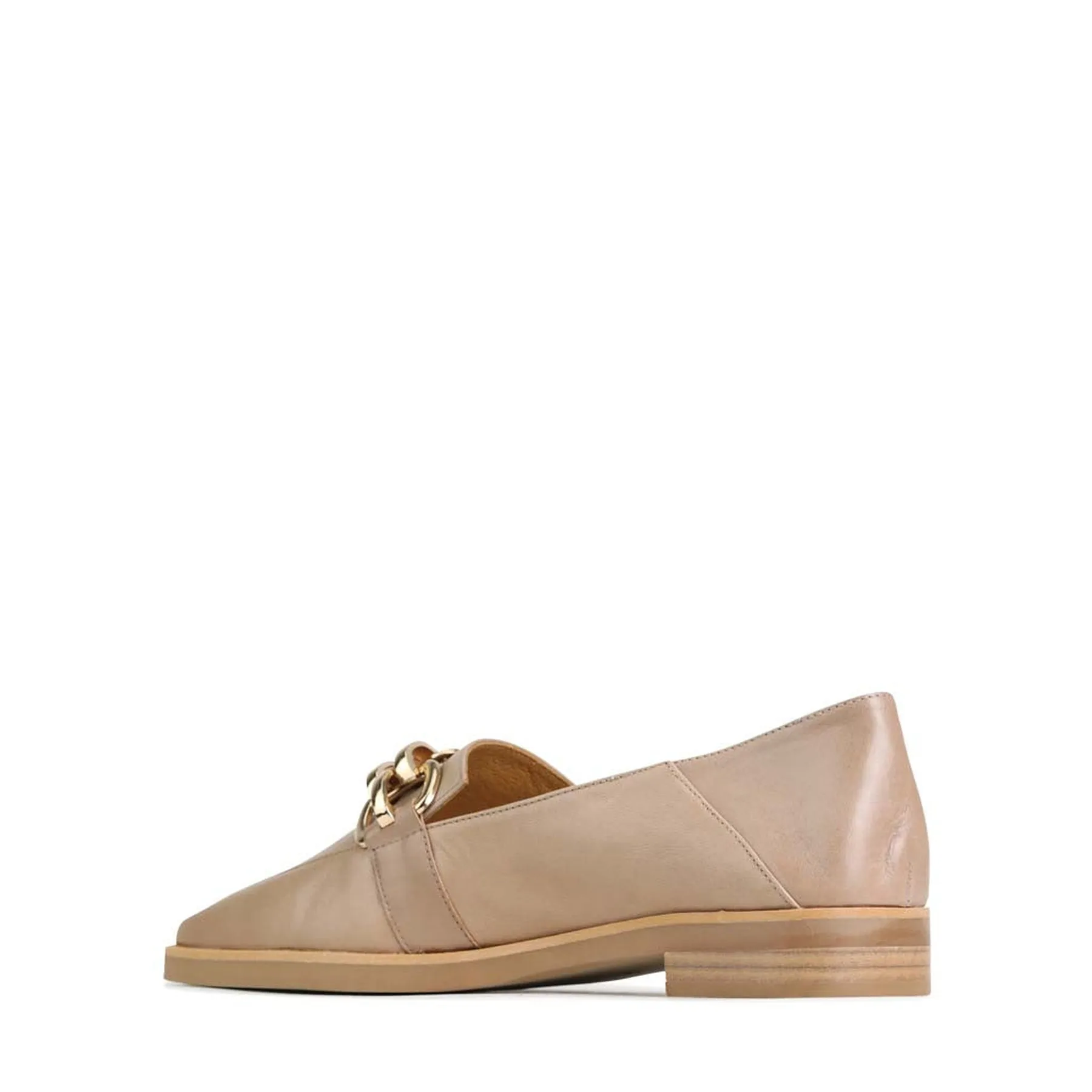 ESTELLE  LEATHER LOW HEEL LOAFERS