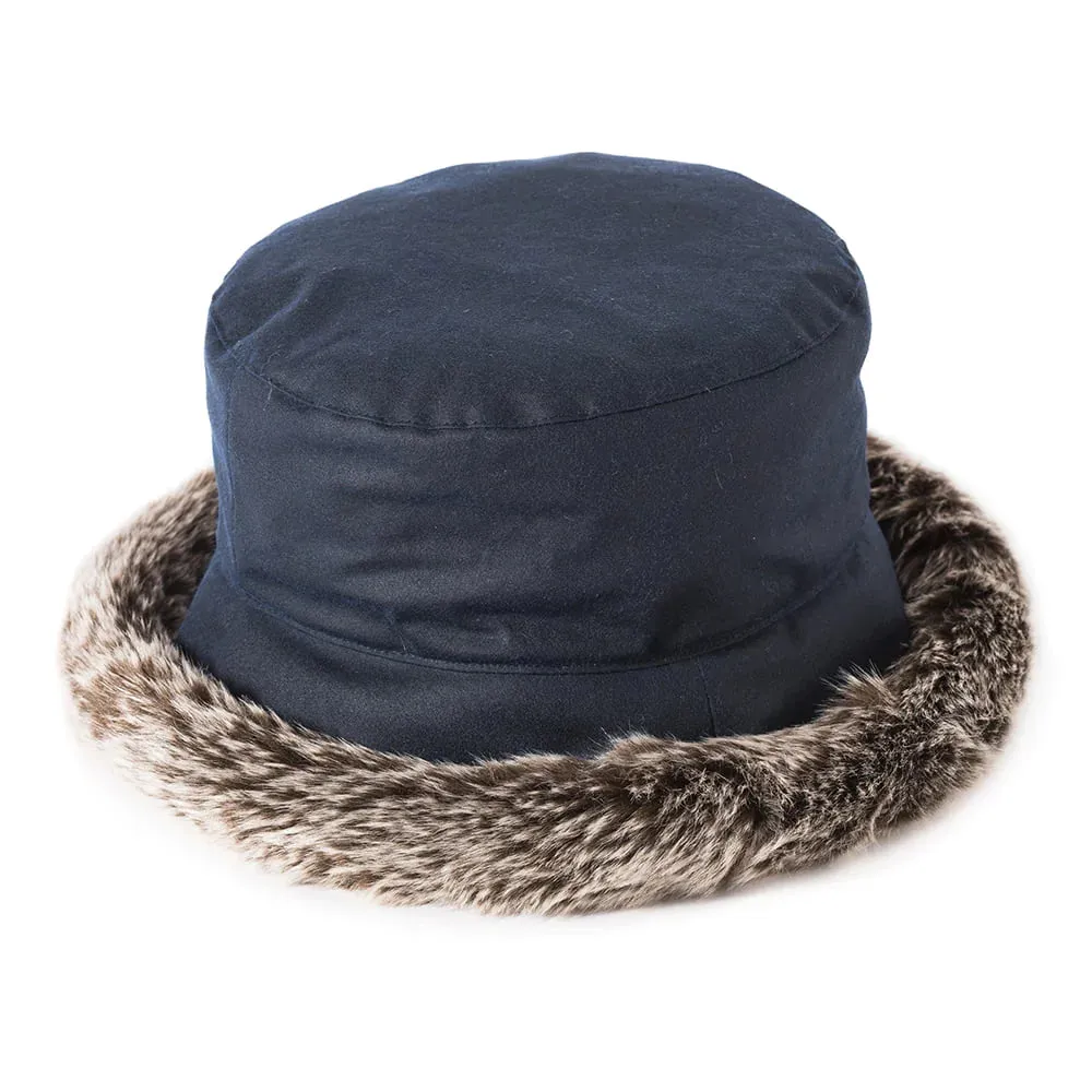 Failsworth Faux Fur Trimmed Waxed Hat