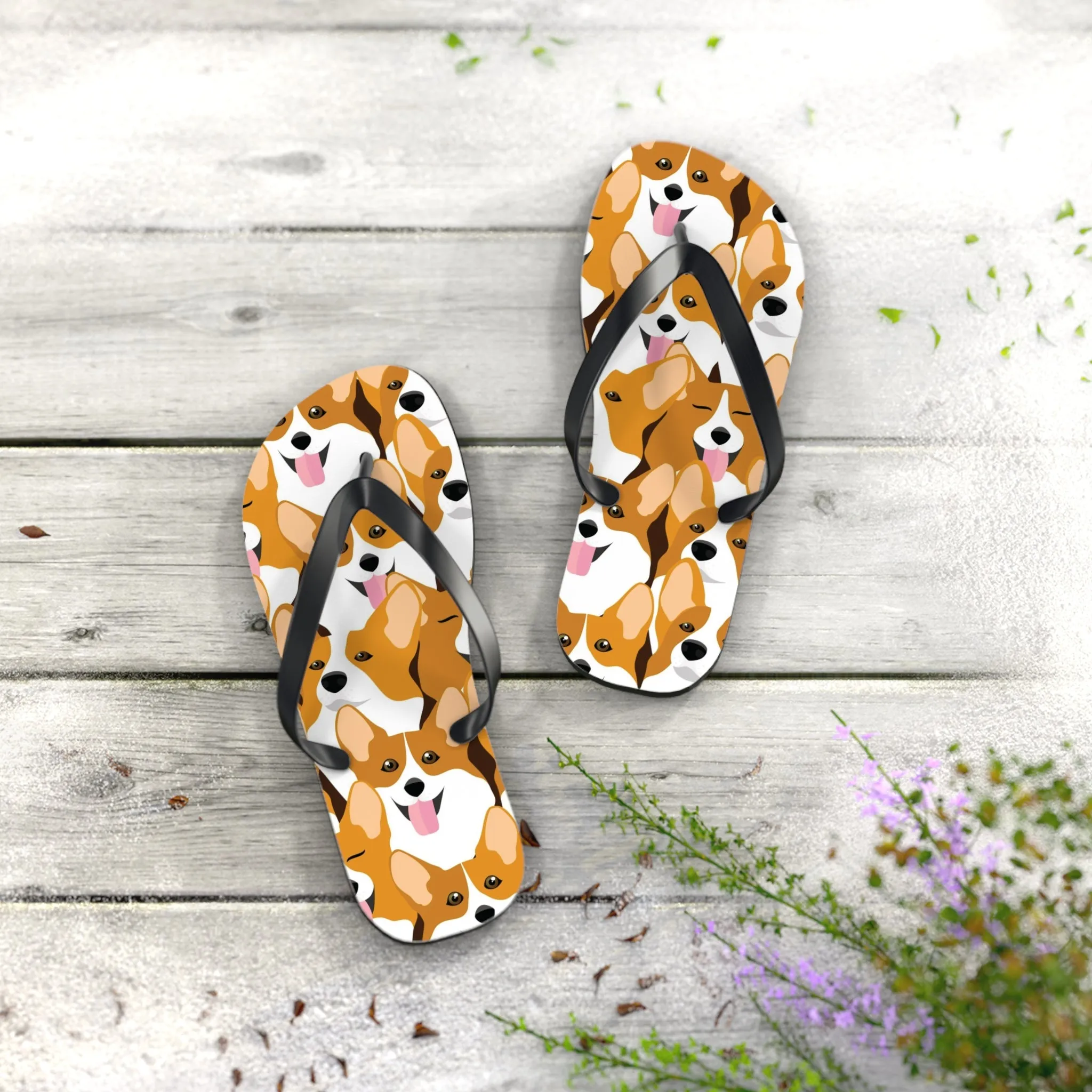 Flip Flops - Corgis Galore