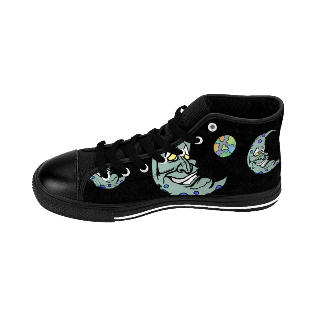 Green Moon Men's High-top Sneakers