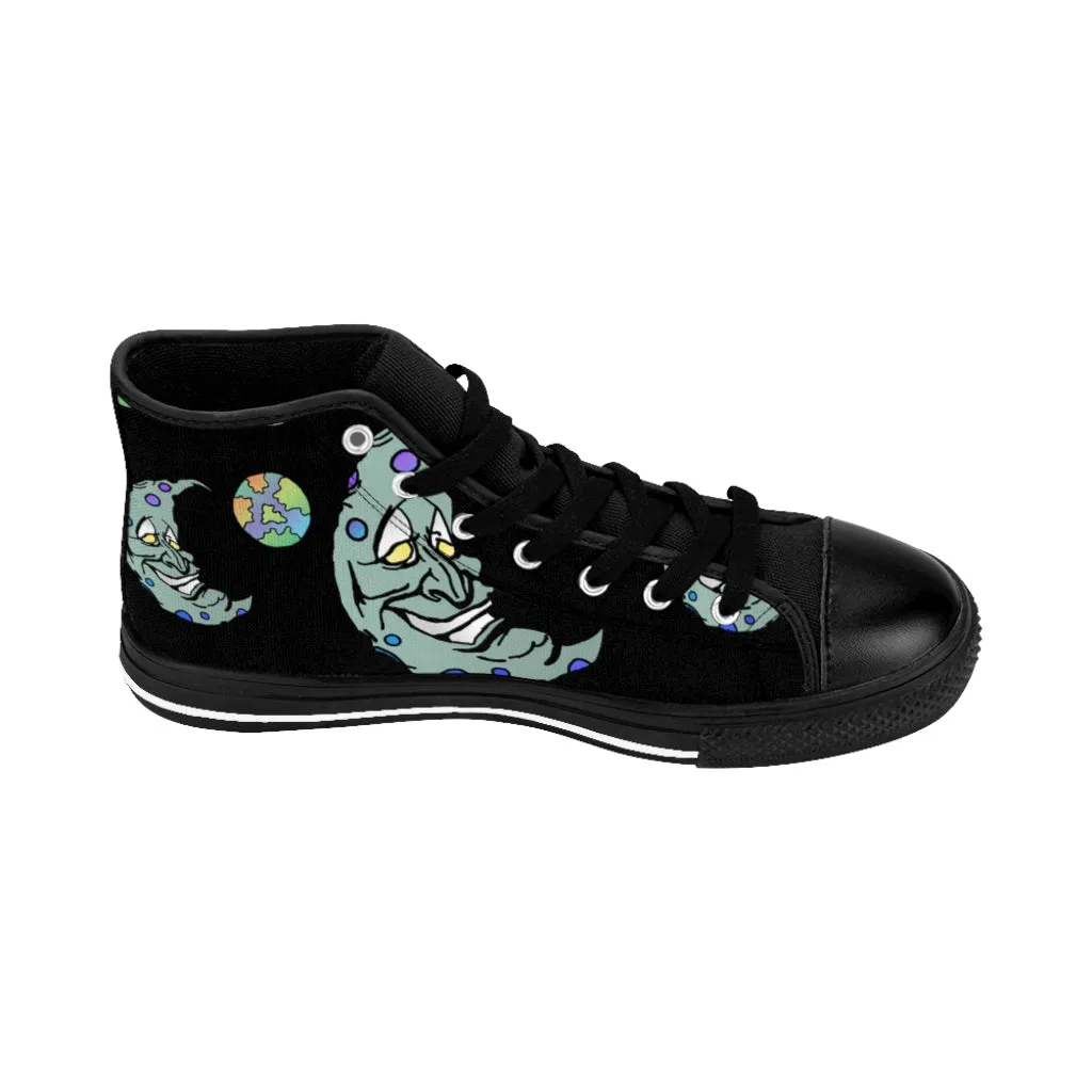 Green Moon Men's High-top Sneakers