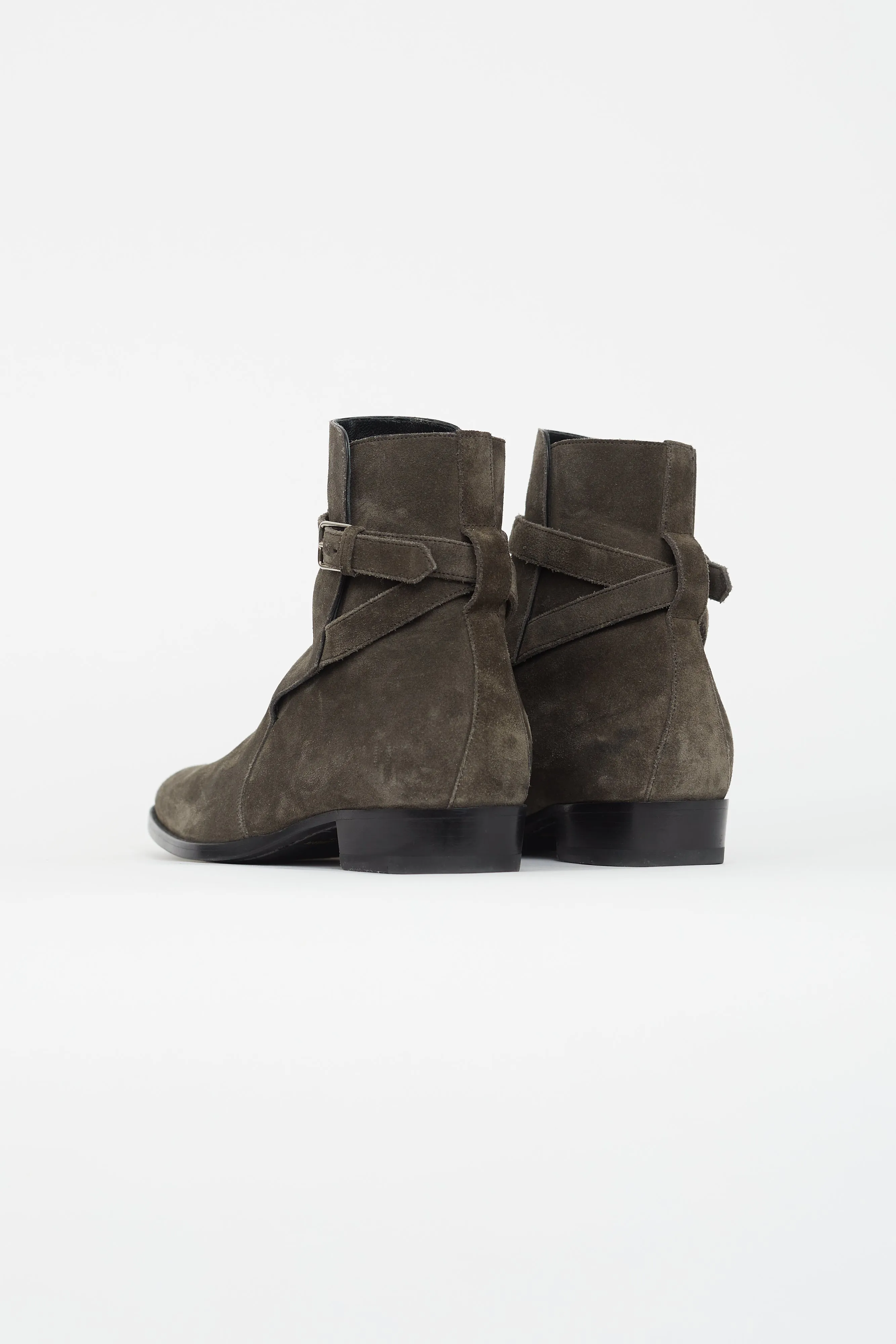 Grey Suede Wyatt Ankle Boot