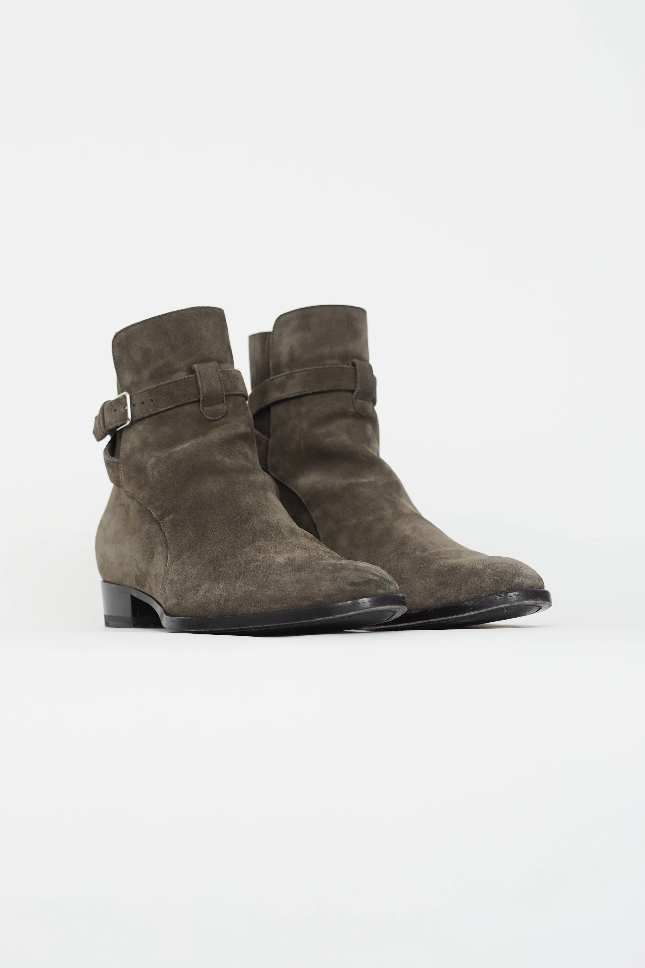 Grey Suede Wyatt Ankle Boot