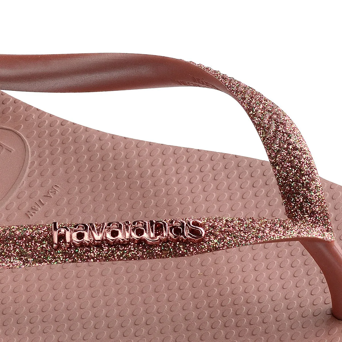 Havaianas Slim Glitter Metalic In Rose For Kids