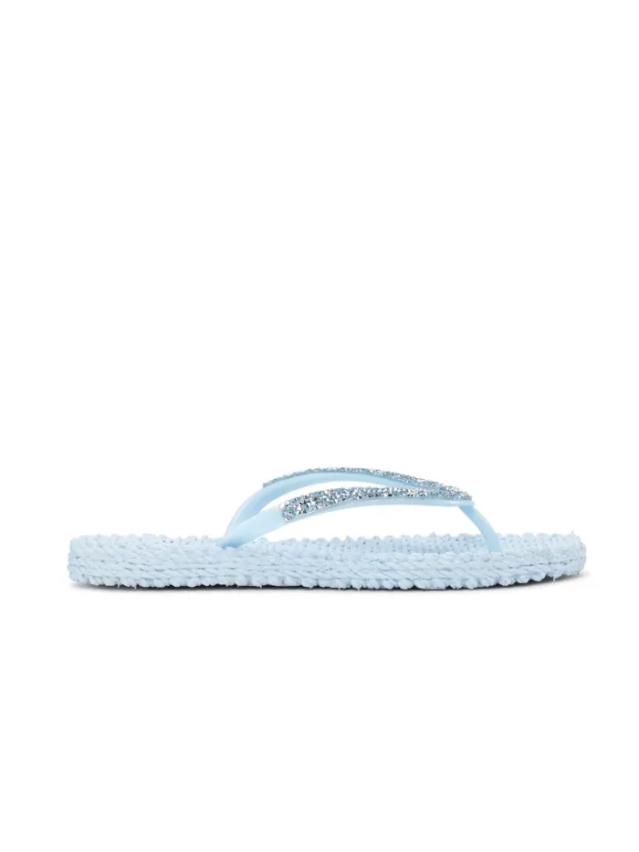 Ilse Jacobsen Flip Flops With Jewels Bluebell CHEERFUL03G 658