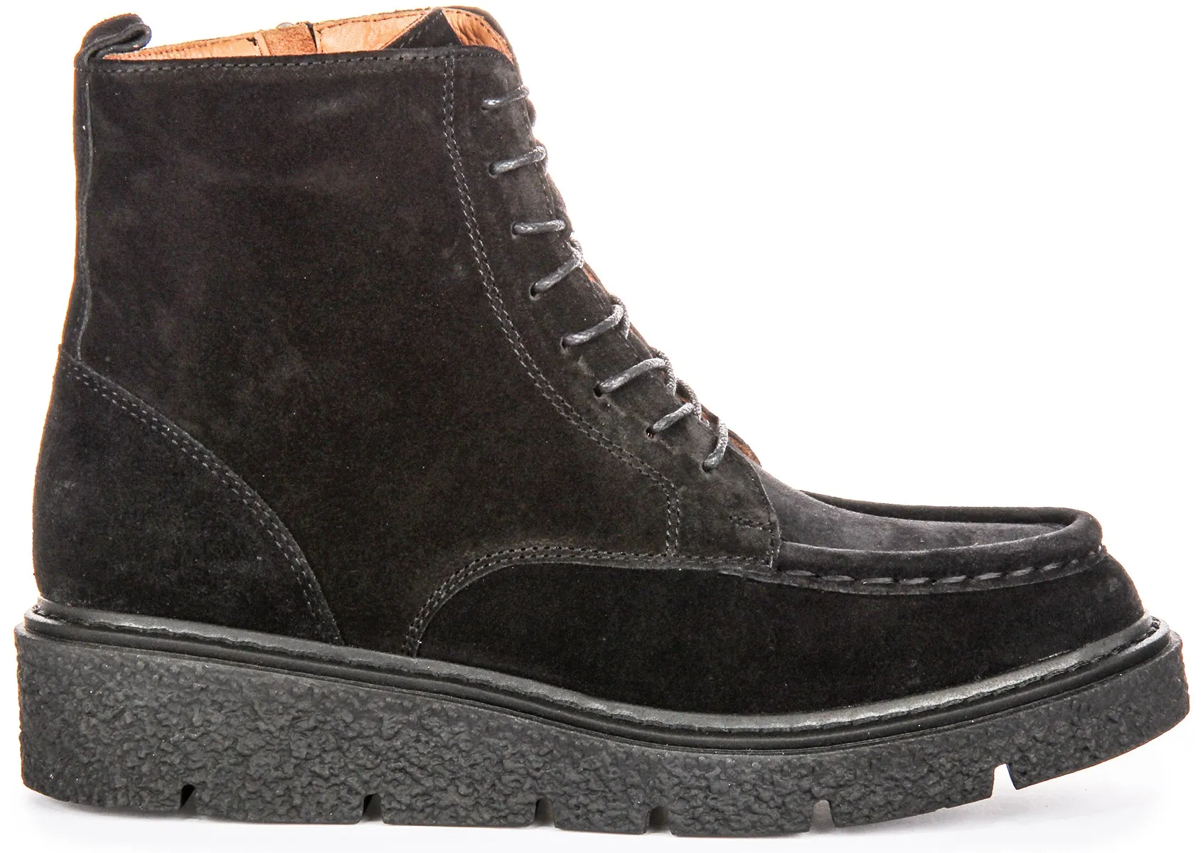 Justinreess England Alani In Black Suede For Women