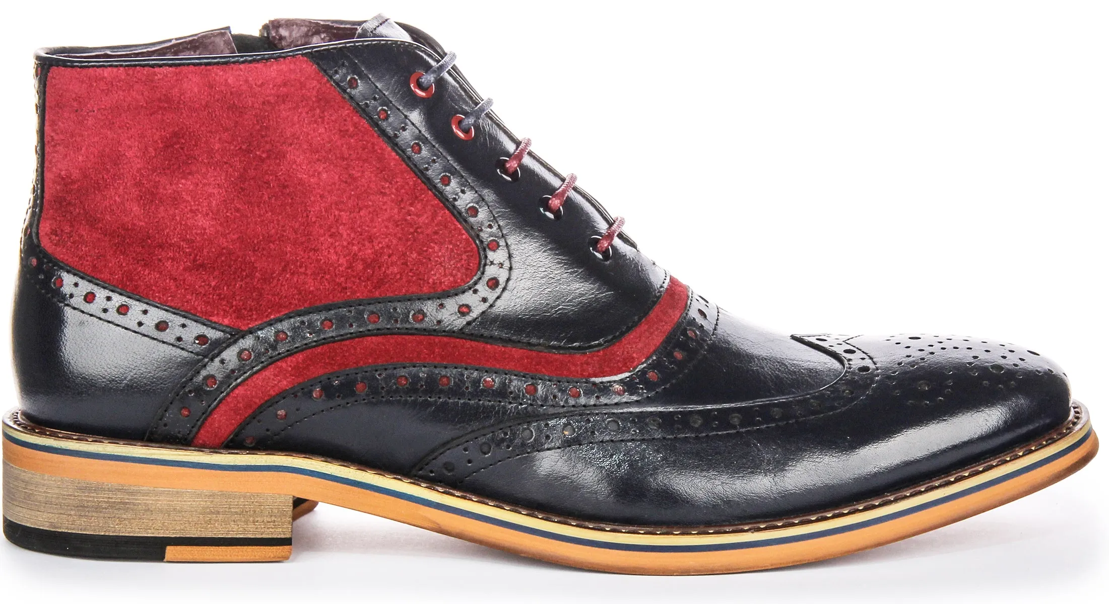 Justinreess England Hawkin In Navy Bordo For Men