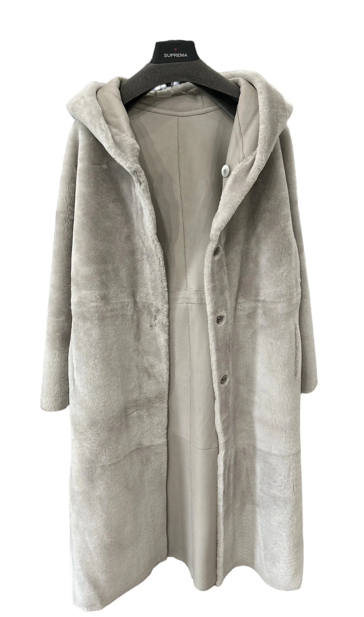 Long Shearling Cortina Coat