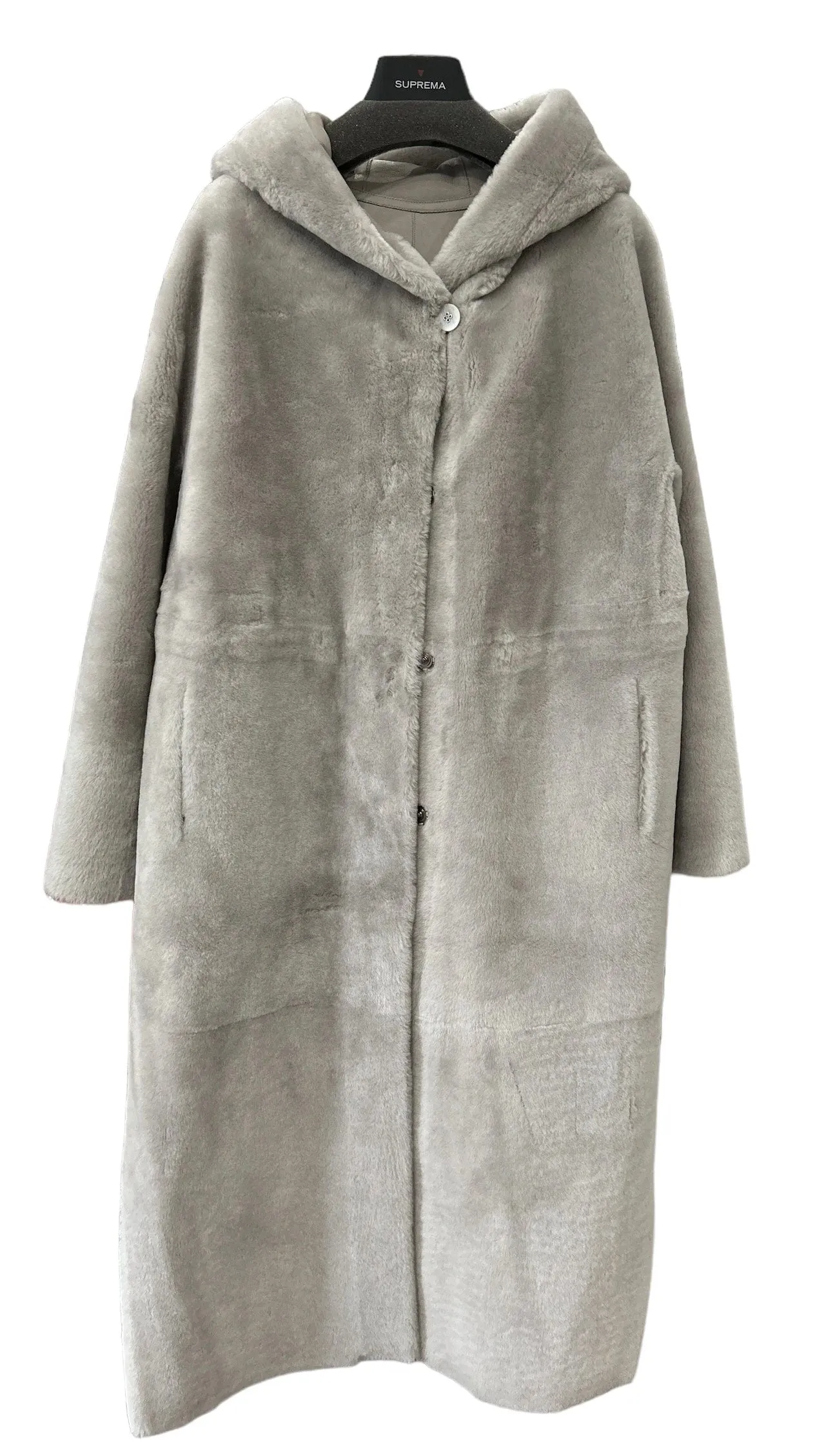 Long Shearling Cortina Coat