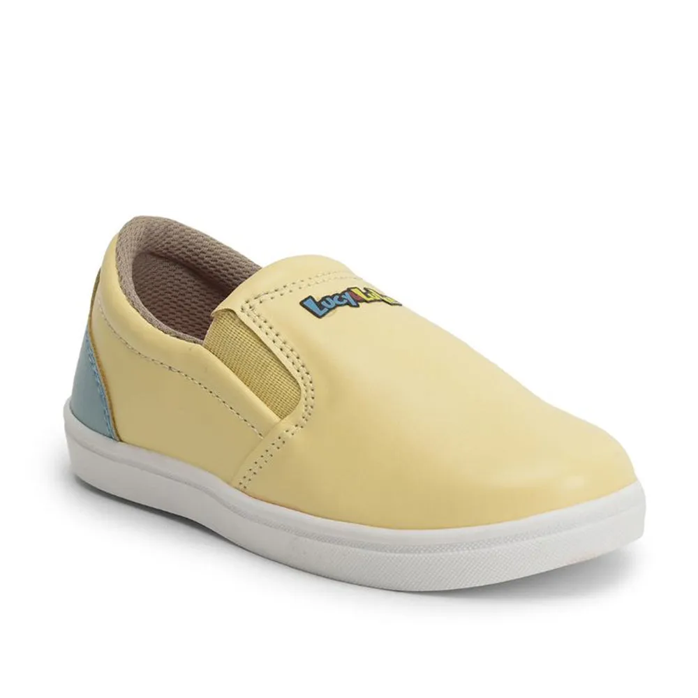 Lucy & Luke (Yellow) Casual Non Lacing Shoes For Kids MINT-2 By Liberty