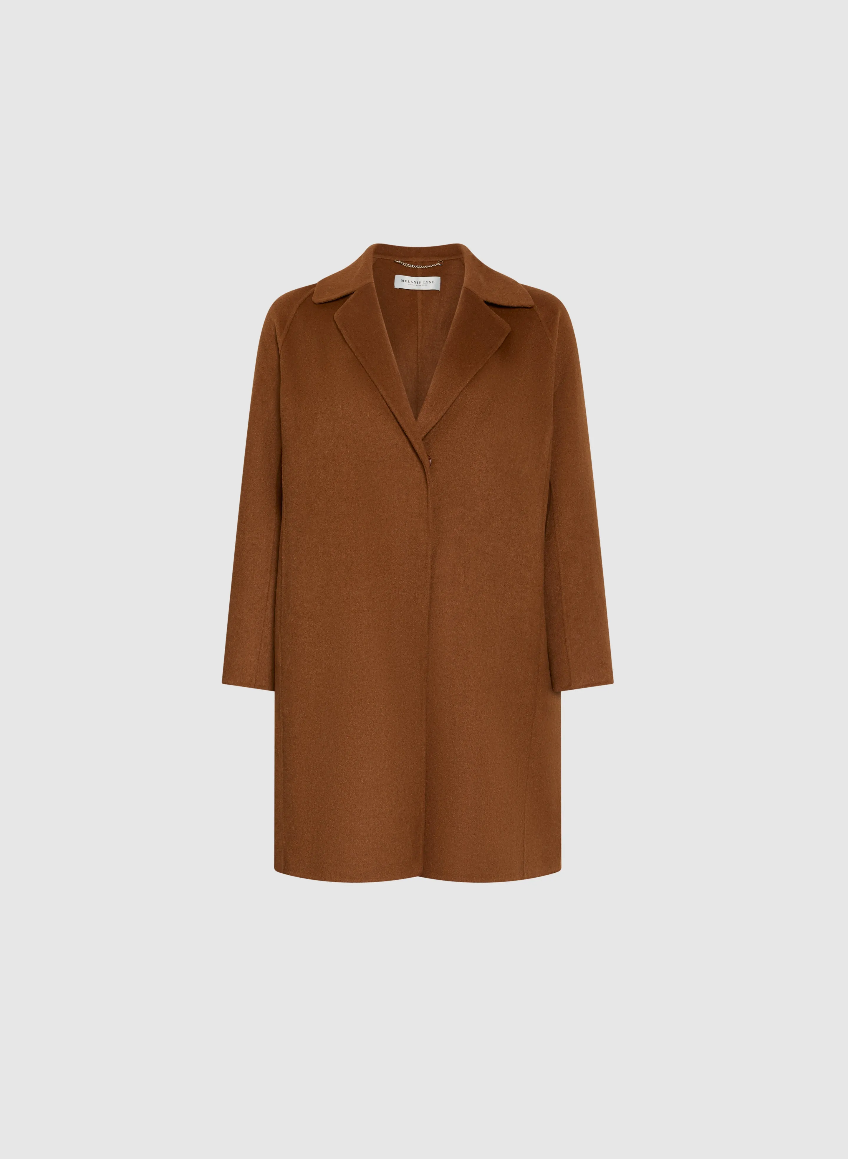 Melanie Lyne -  Notch Collar Wool-Blend Coat