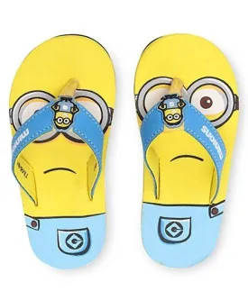 Minions Print Flip Flops - Yellow