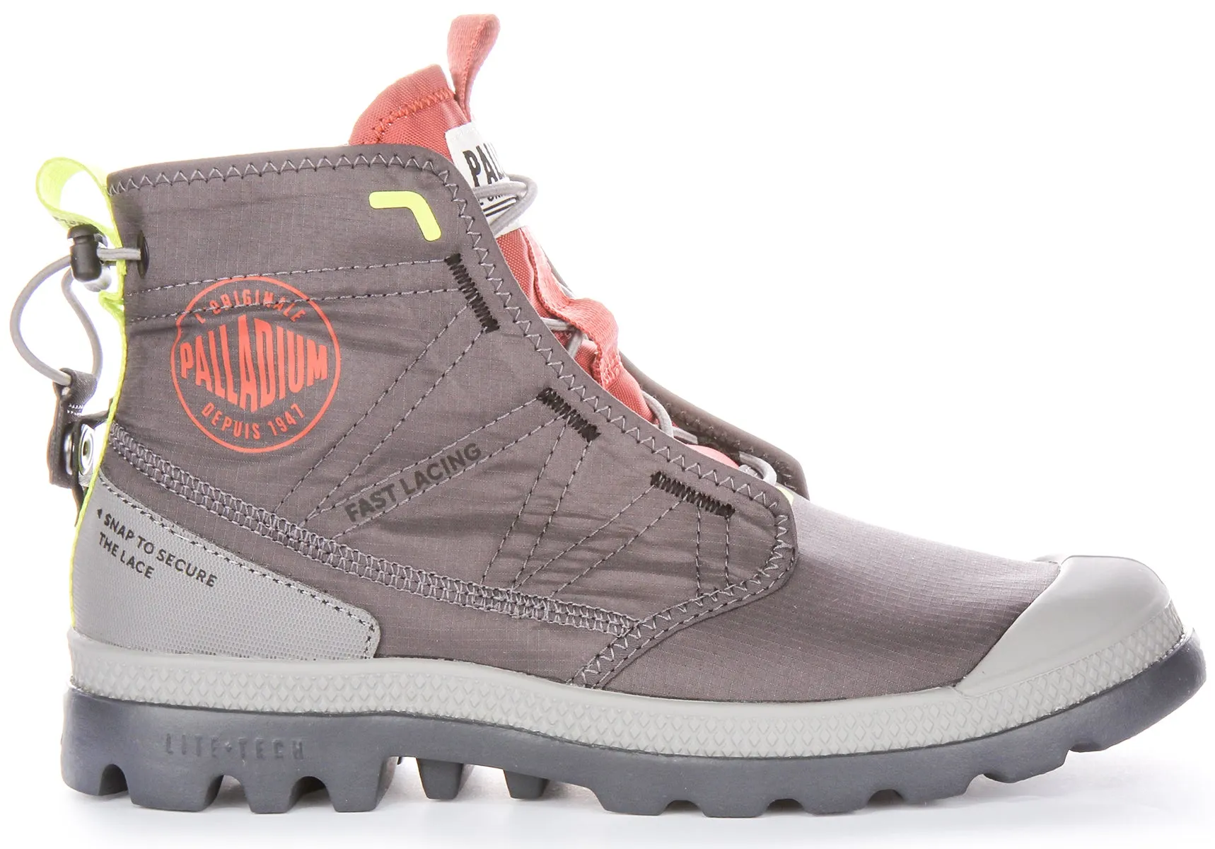 Palladium Pampa Travel In Dark Grey Boots