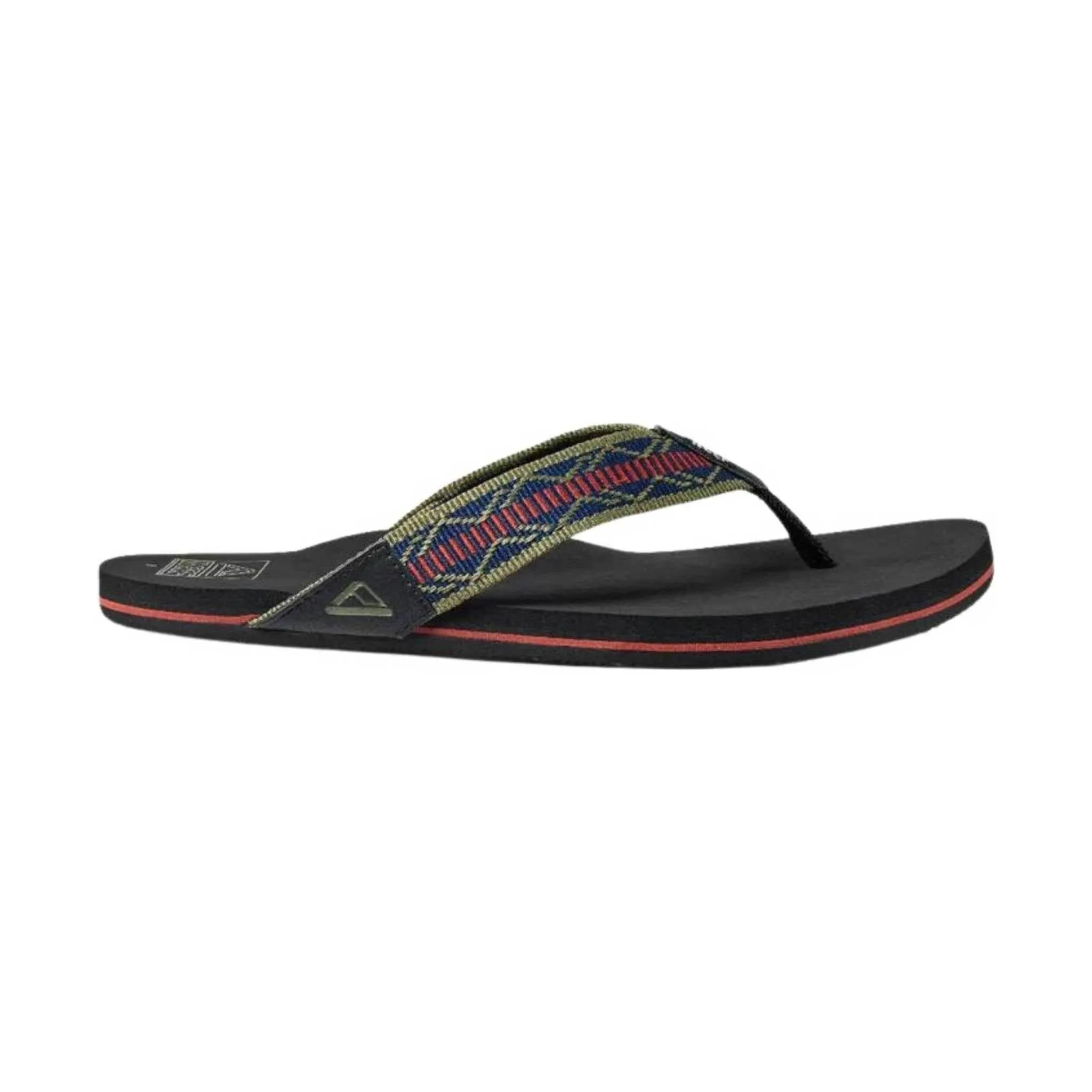 Reef Men's Newport Woven Flip Flop - Navy/Red