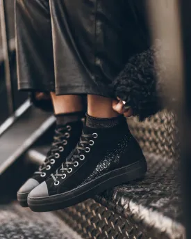 The Black Platform Sneakers