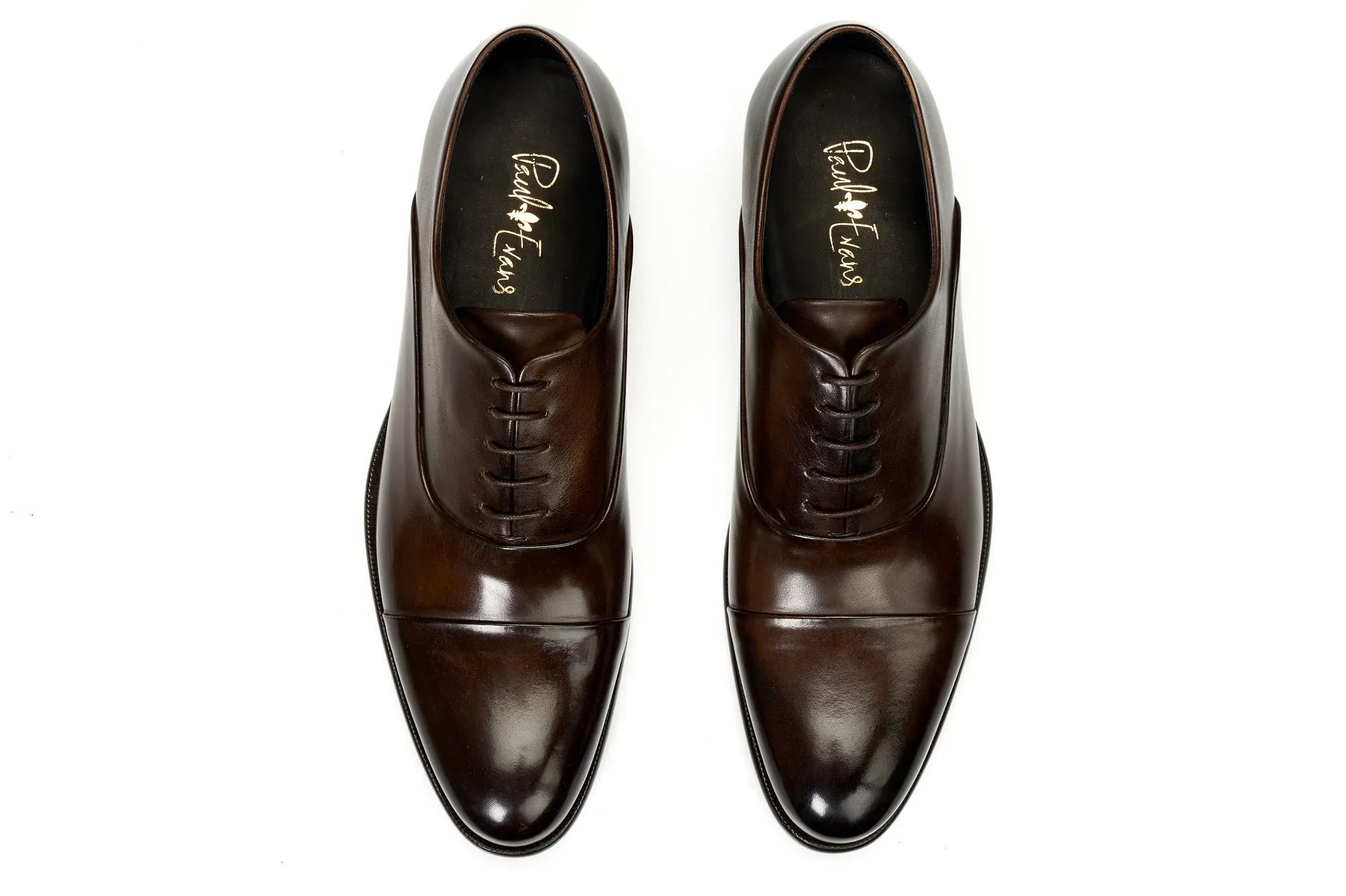 The Cagney Cap-Toe Oxford - Chocolate