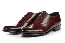 The Cagney Cap-Toe Oxford - Oxblood