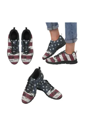 Women's Suffrage & USA Flag Women's Breathable Running Shoes