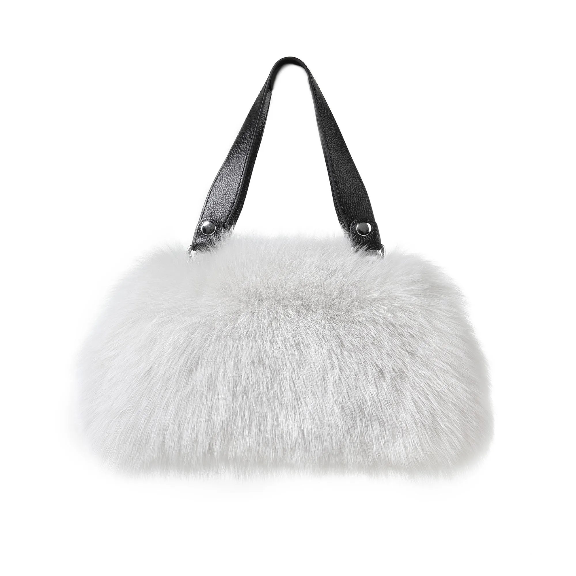 Women's Winter Fur Fox Handbag Leather Ladies Shoulder Bag FS19808