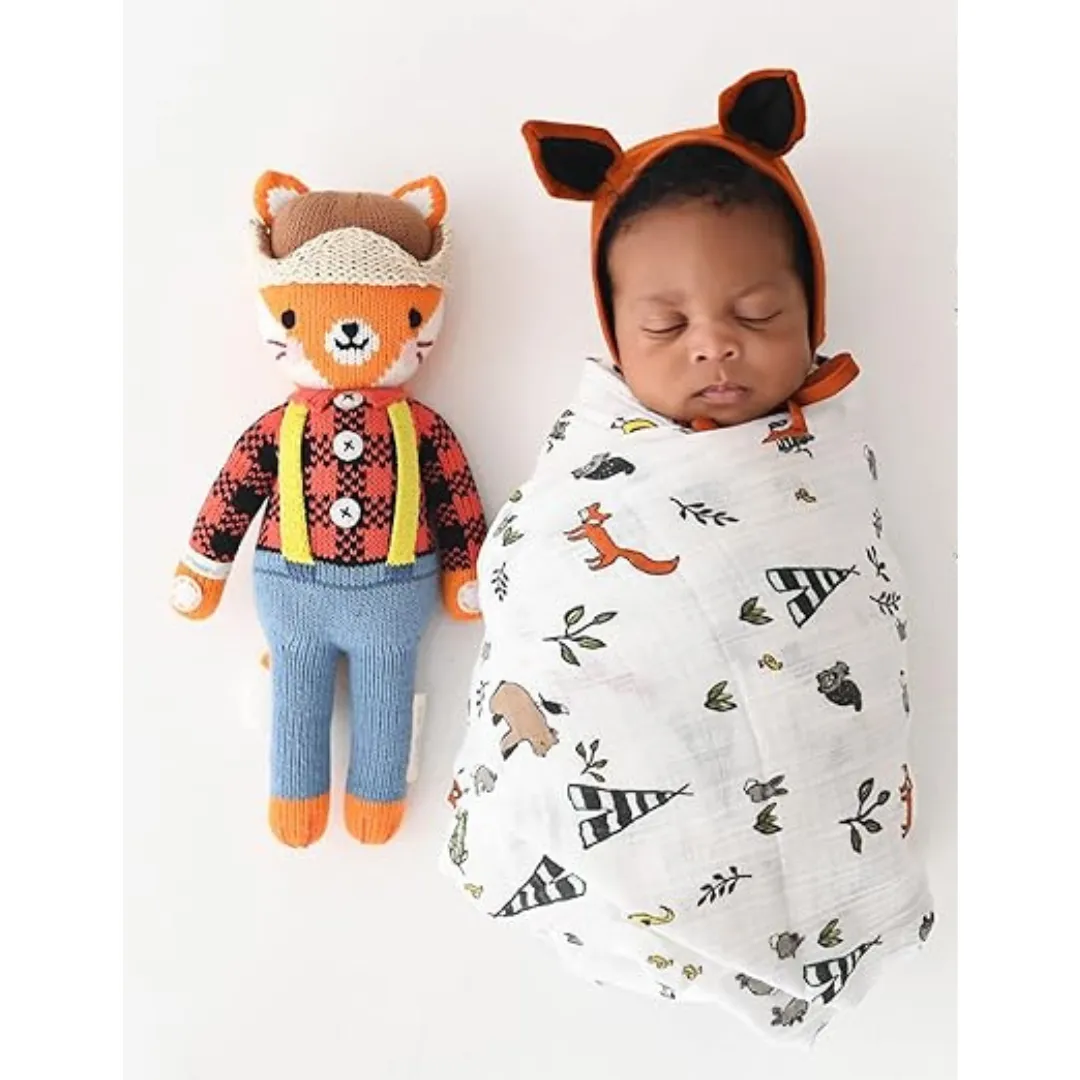 Wyatt the Fox Knit Dolls by Cuddle   Kind